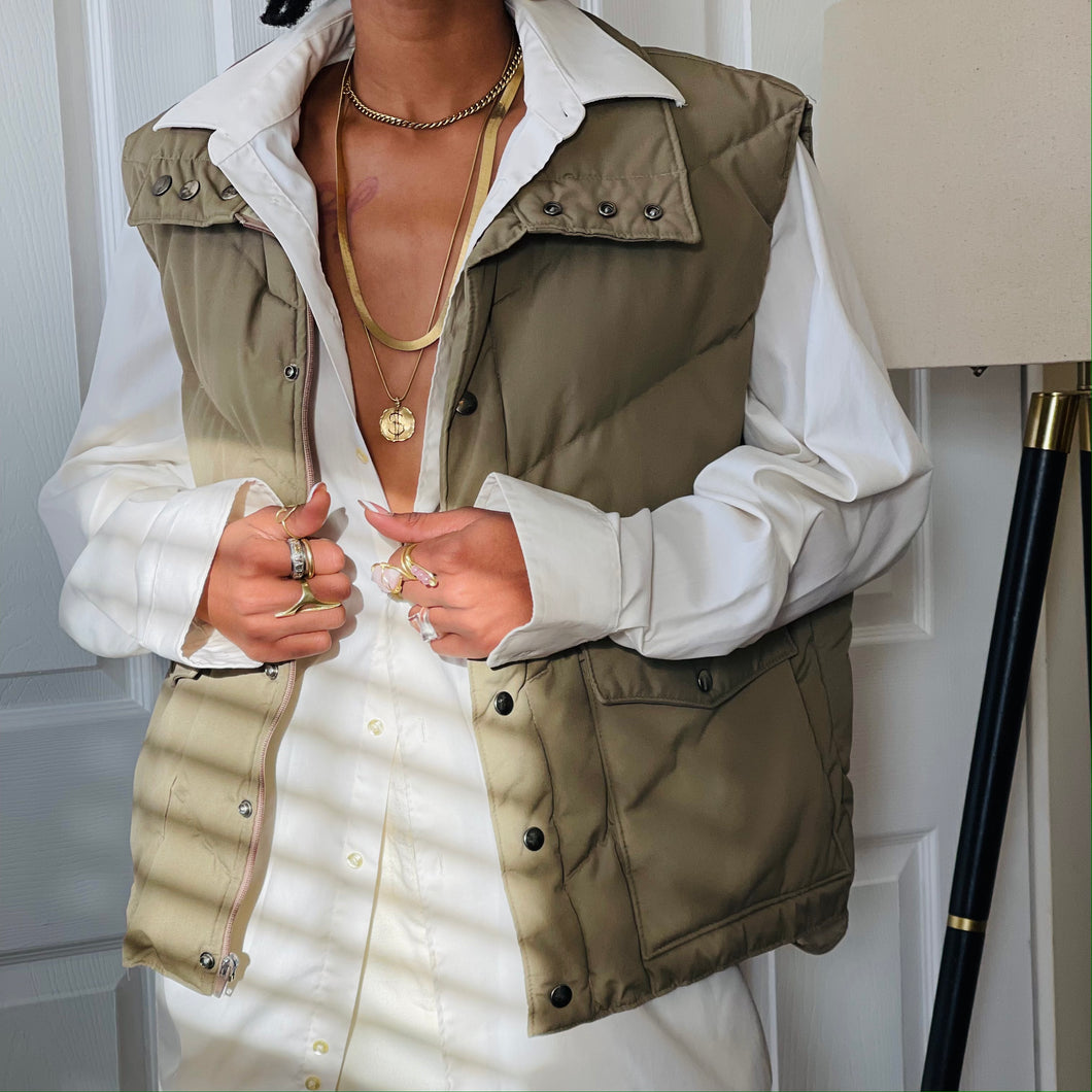 Oat puffer vest